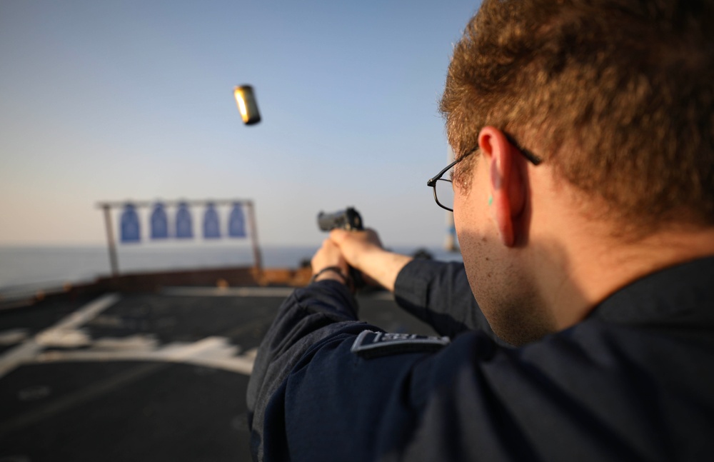 USS Milius conducts operations in the U.S. Central Command area of responsibility as part of the Carl Vinson Carrier Strike Group