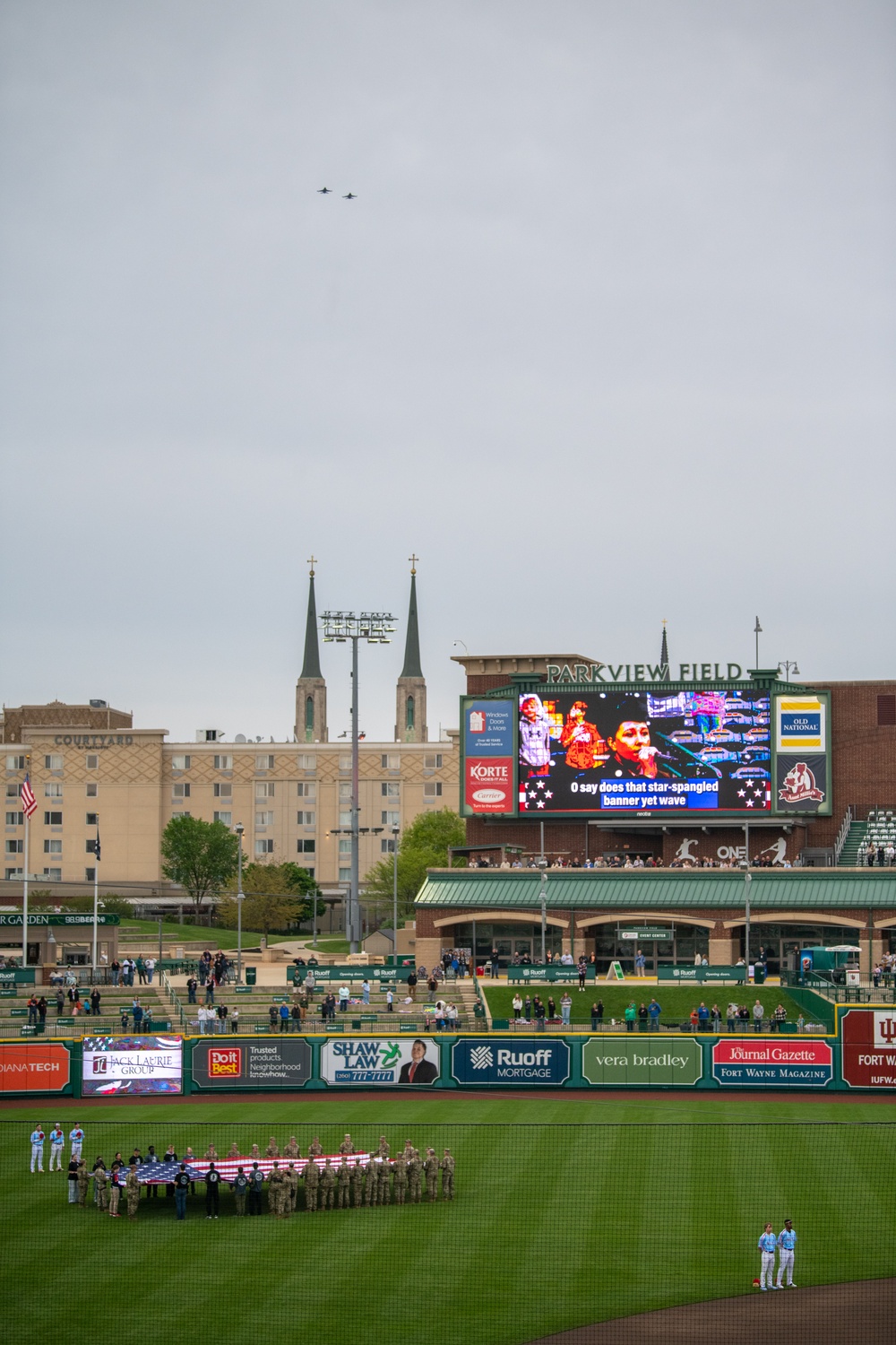 Indiana Guardsmen attend military appreciation game