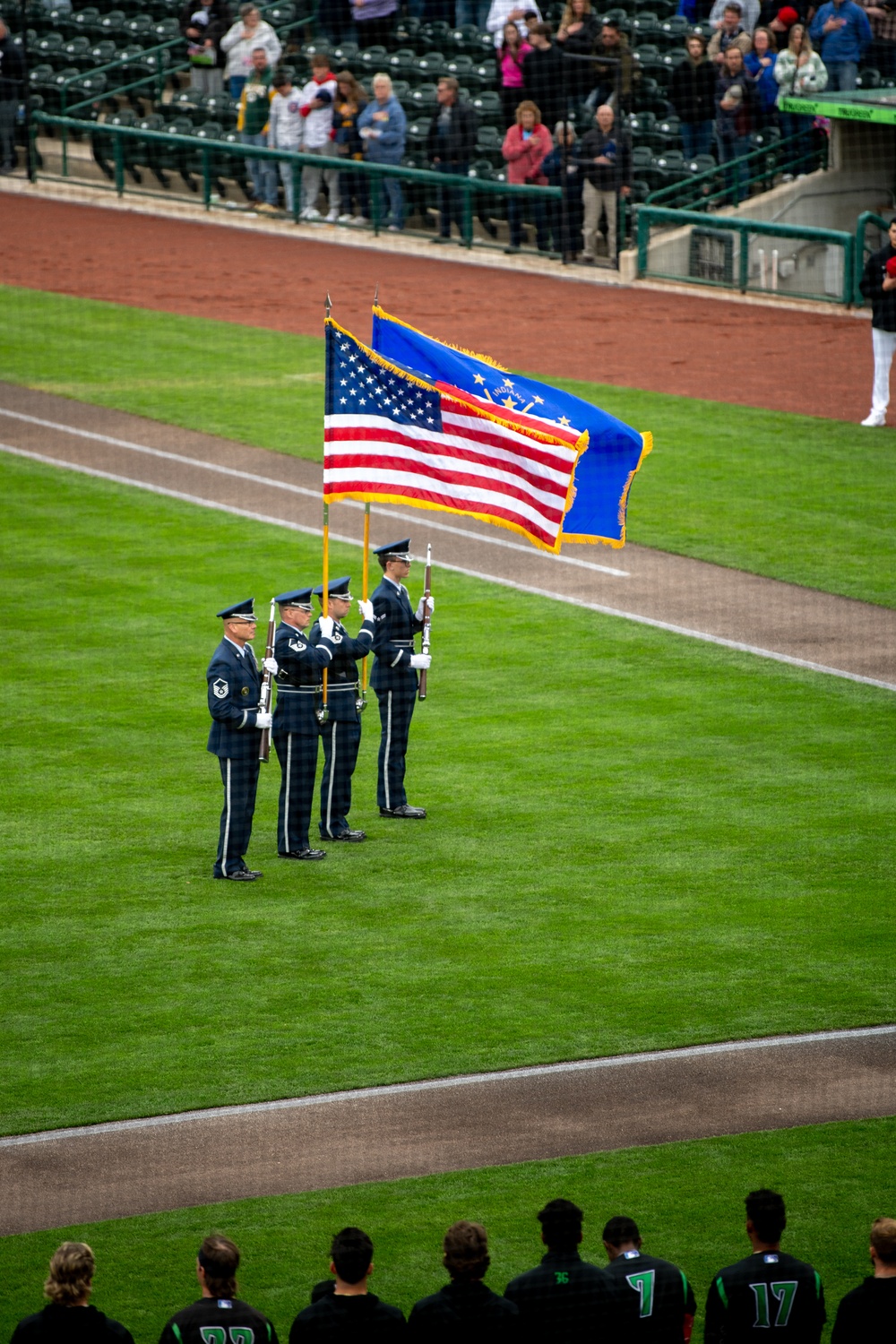 Indiana Guardsmen attend military appreciation game