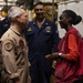 U.S. Navy Rear Adm. Sean Bailey, commander of Carrier Strike Group 8, Visits USS Oscar Austin (DDG 79)