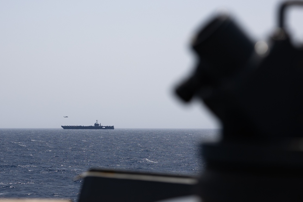 USS Oscar Austin (DDG 79) Conducts a Replenishment-At-Sea (RAS) with USNS Arctic (T-AOE 8)