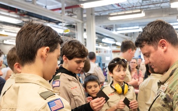 Scouts BSA Troop 697 Visits D.C. Air National Guard Maintenance Operation Center