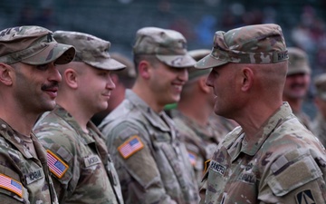 A salute to service at the TinCaps game