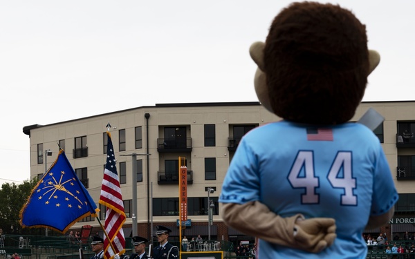 A salute to service at the TinCaps game