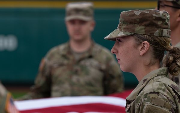 A salute to service at the TinCaps game