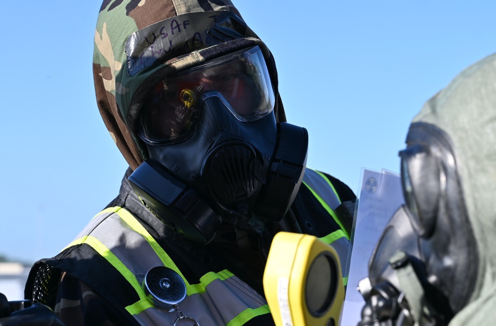 165th Airlift Wing hosts joint CBRN training exercise, Toxic Peach 2025