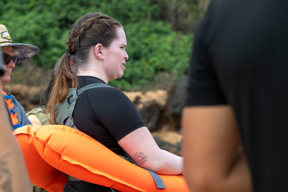 728th Airlift Squadron perform Water Survival Training with 15th OSS SERE