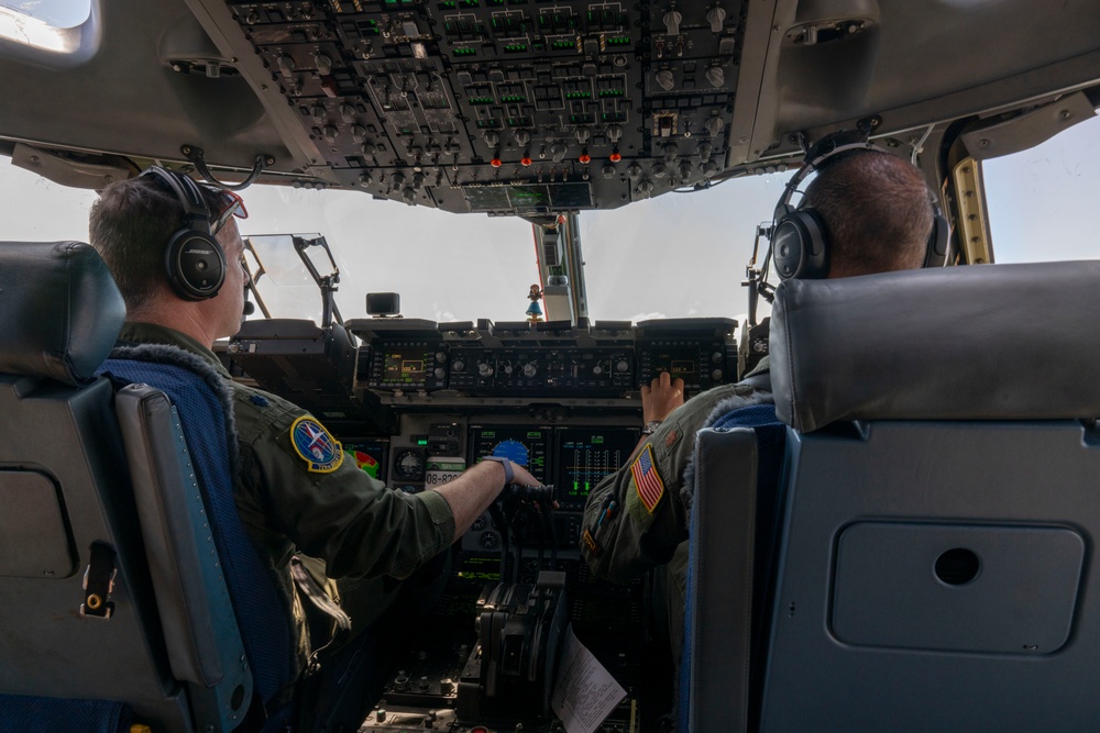 728th Airlift Squadron crew perform annual training in Pacific