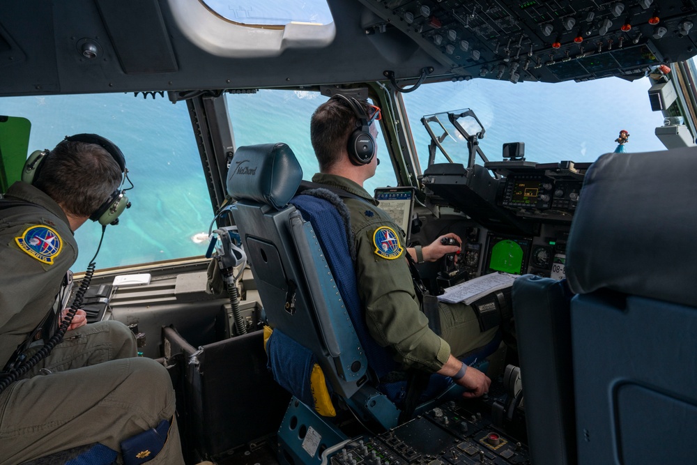 728th Airlift Squadron crew perform annual training in Pacific