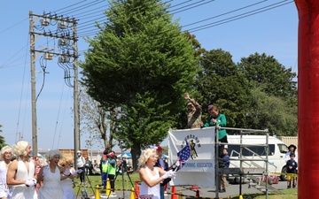 Half marathon, Hawaiian Festival held on Sagami General Depot attracts nearly 10,000 visitors