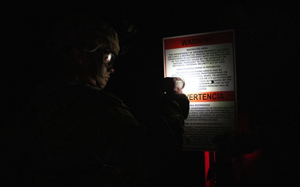 U.S. Soldiers establish the New Mexico National Defense Area