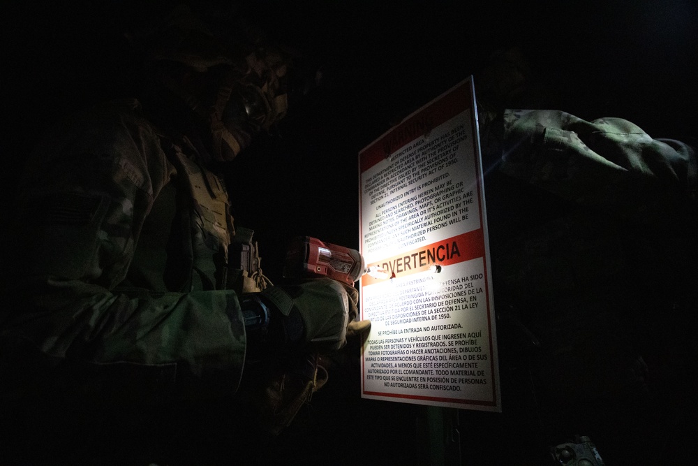 U.S. Soldiers establish the New Mexico National Defense Area