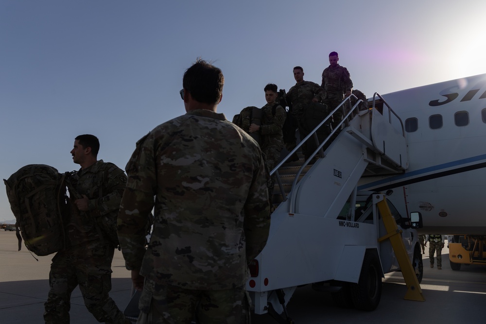 The 41st Engineer Battalion arrives to the southern border