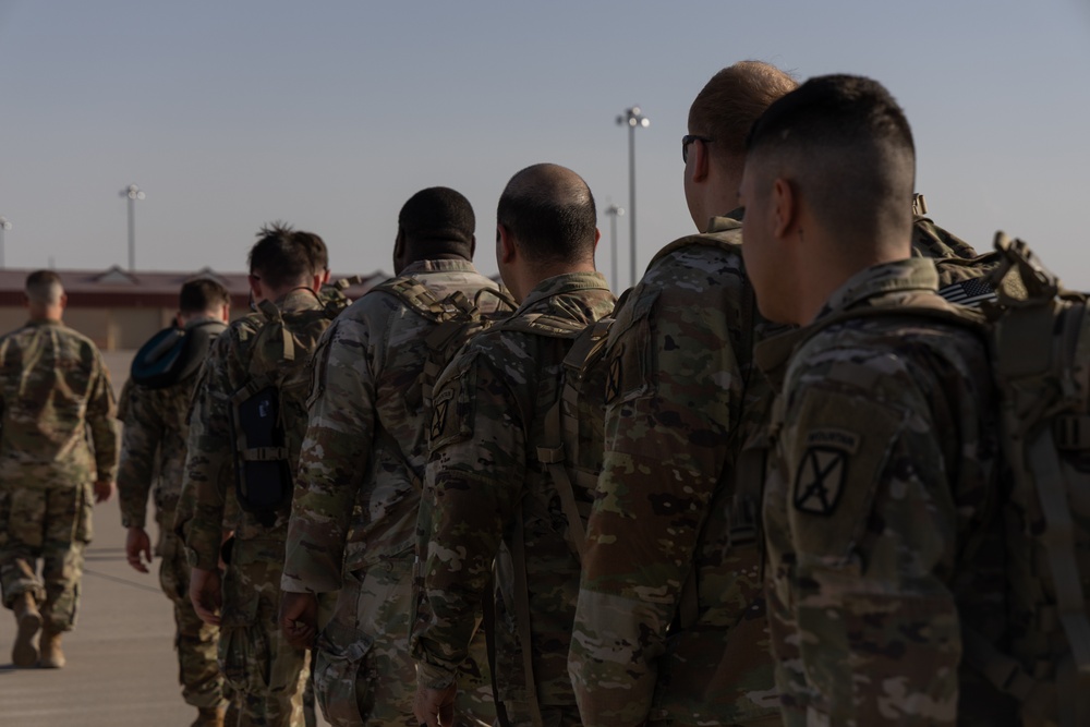 The 41st Engineer Battalion arrives to the southern border