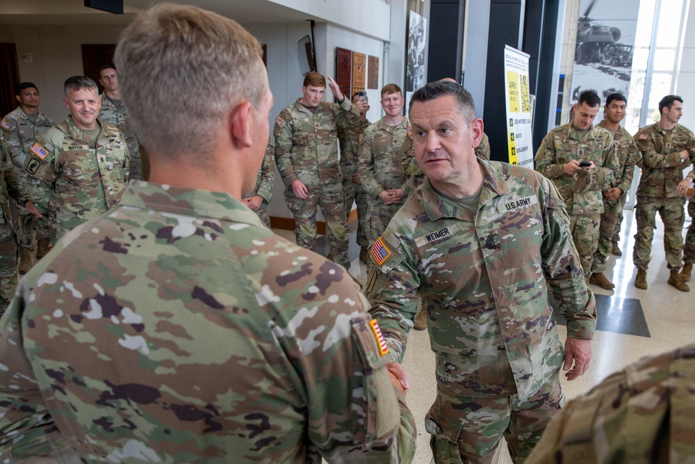 Sgt. Maj. of the Army Michael R. Weimer Visits the 3rd Infantry Division