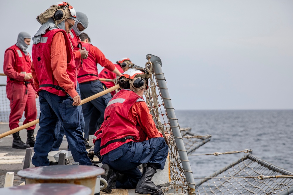USS Preble Conducts Flight Quarters