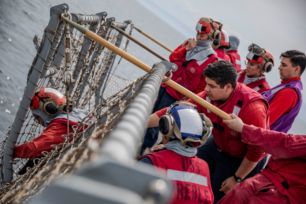 USS Preble Conducts Flight Quarters