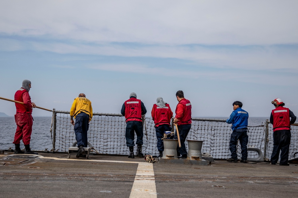 USS Preble Conducts Flight Quarters
