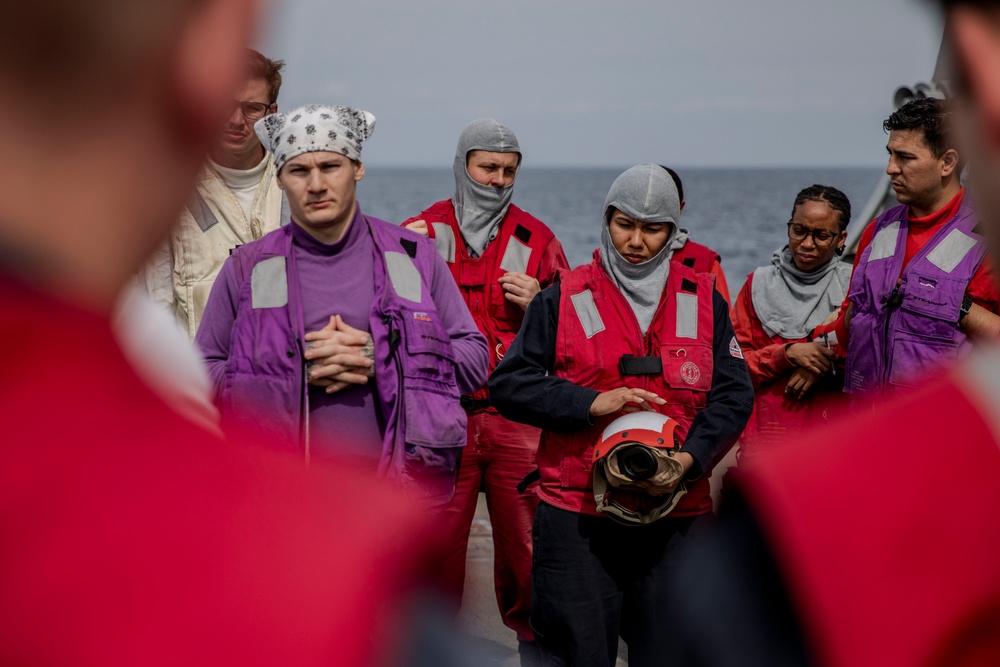 USS Preble Conducts Flight Quarters