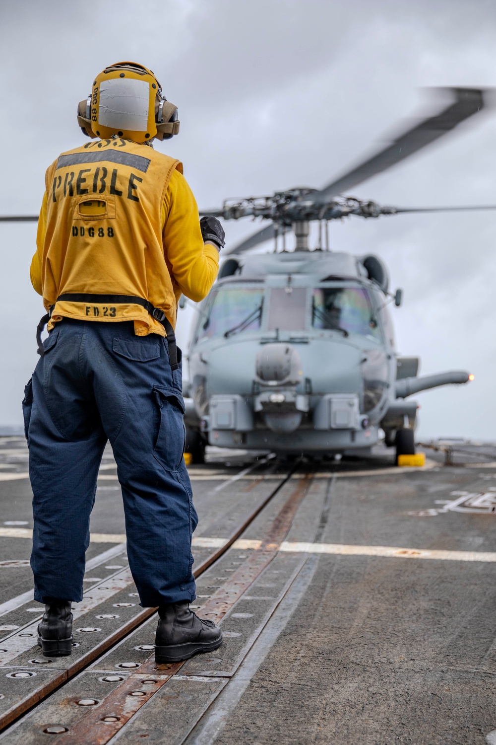 USS Preble Conducts HIFR Exercise