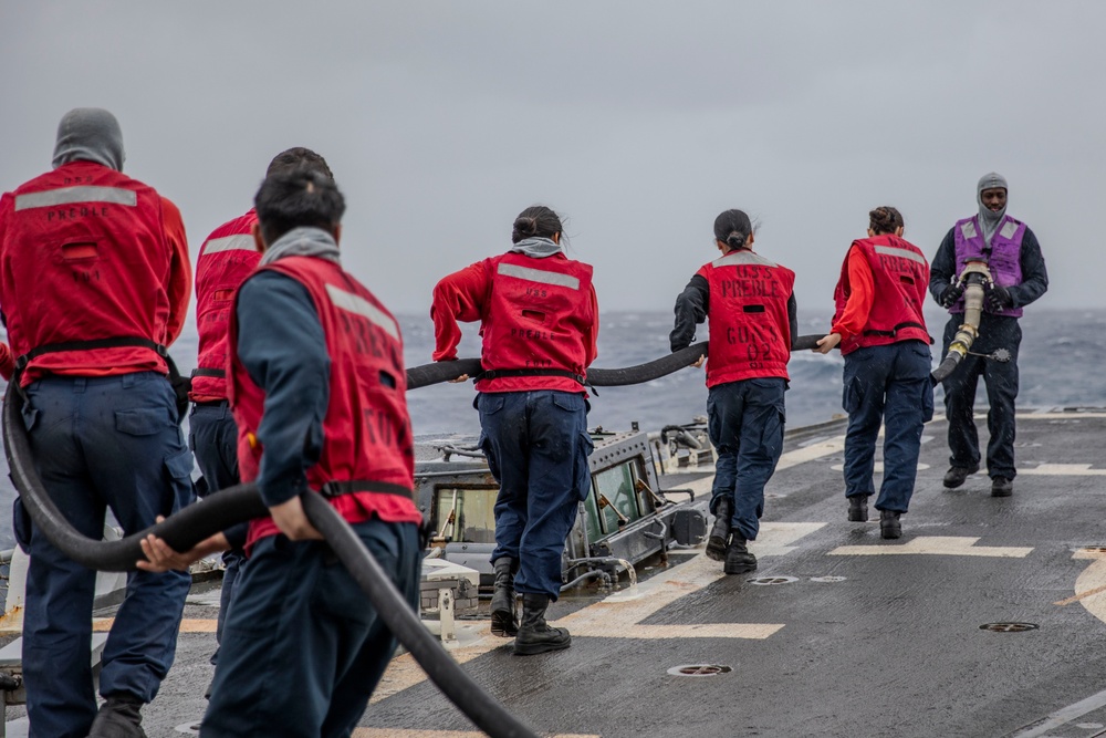 USS Preble Conducts HIFR Exercise