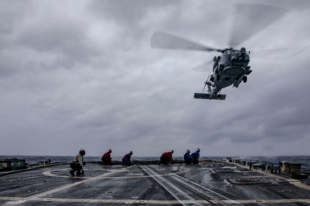 USS Preble Conducts HIFR Exercise