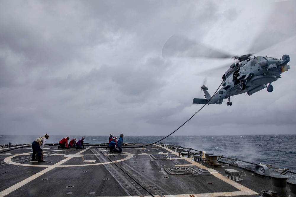 USS Preble Conducts HIFR Exercise