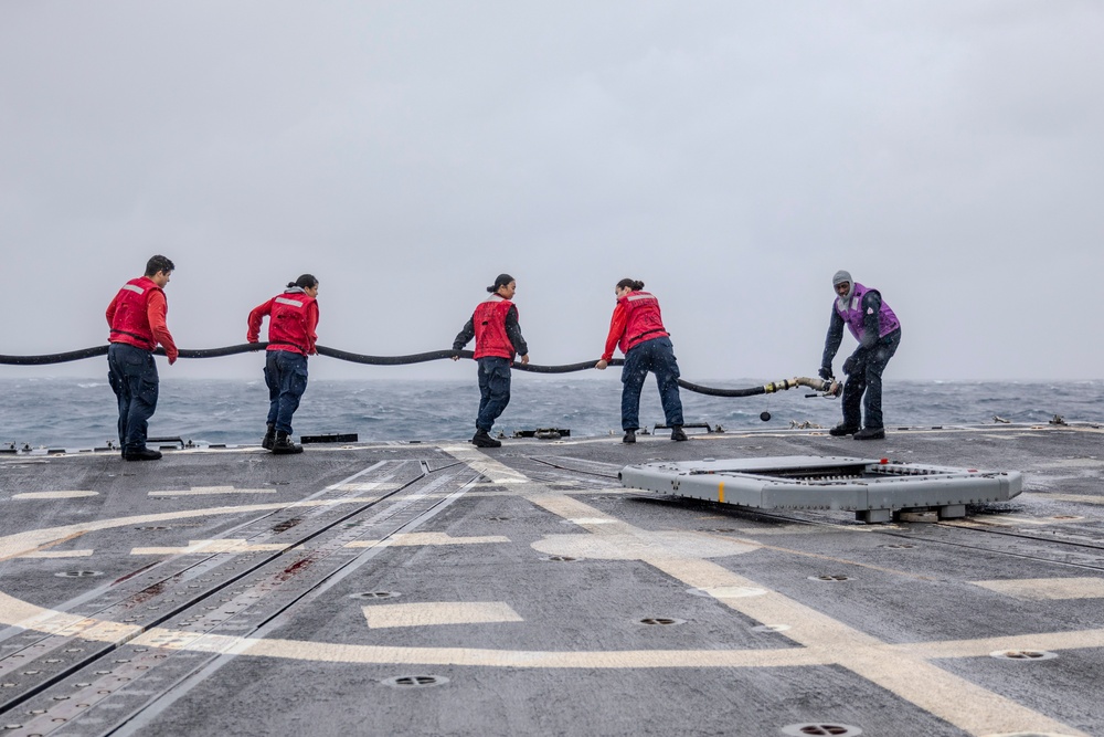 USS Preble Conducts HIFR Exercise