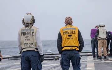 USS Preble Conducts HIFR Exercise