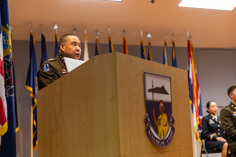 Hawaii Army National Guard Warrant Officer Candidate School Class 25-001 graduation ceremony