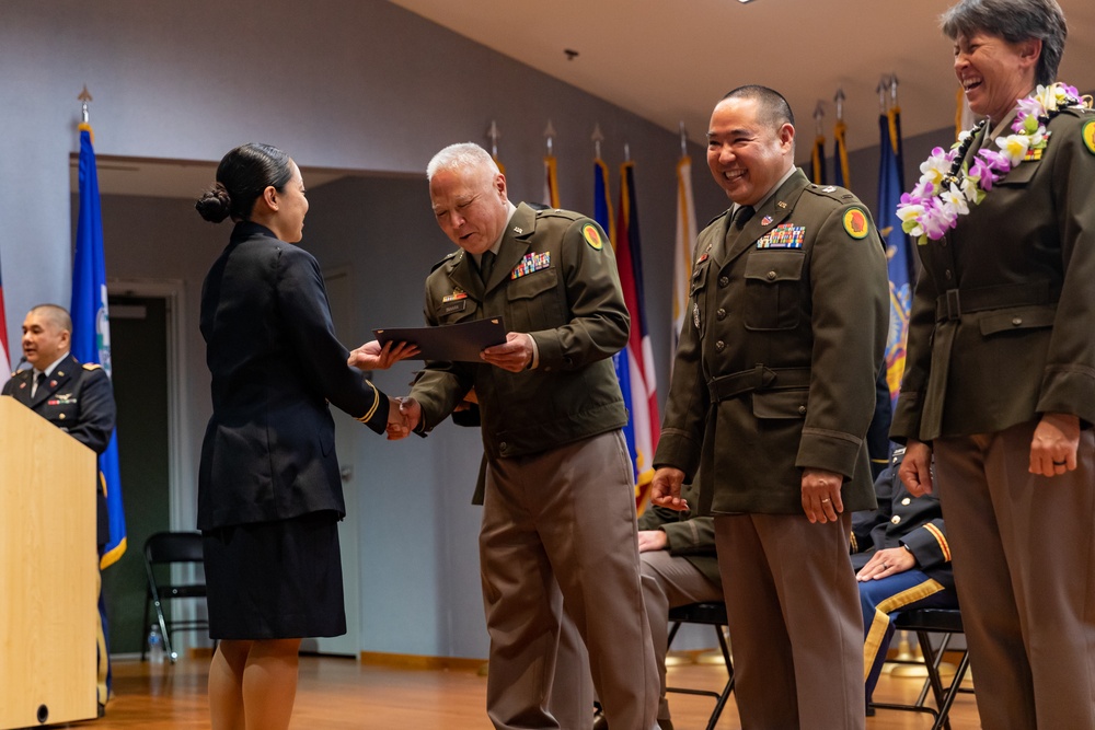 Hawaii Army National Guard Warrant Officer Candidate School Class 25-001 graduation ceremony