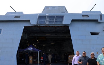 USS Michael Monsoor Conducts Ship Tour at Naval Base Guam