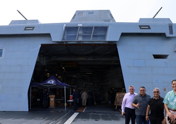 USS Michael Monsoor Conducts Ship Tour at Naval Base Guam