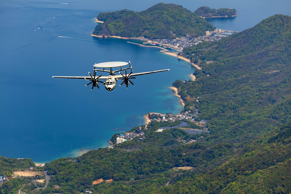 CVW-5 Aircraft Fly in Formation during MCAS Iwakuni Friendship Day