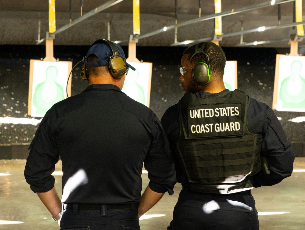 U.S. Coast Guard Cutter Stratton crew train to qualify with the Remington H70 shotgun in preparation of its upcoming patrol in Honolulu