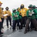 George Washington Sailors train during a general quarters drill