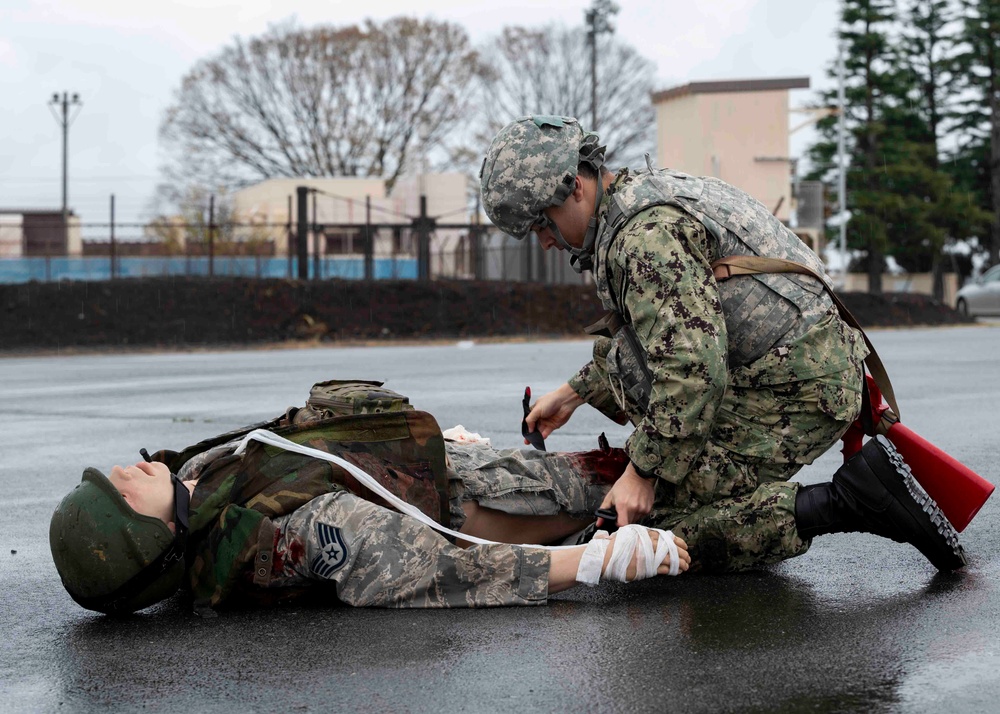 374 MDG hosts Navy Corpsman for TCCC training