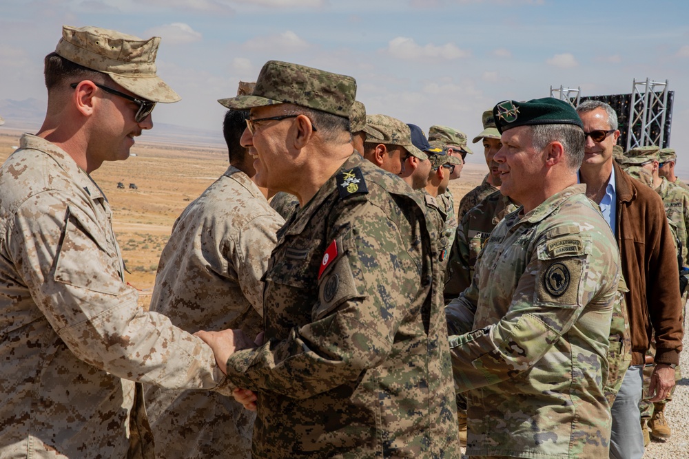 Distinguished visitors honor service members at African Lion 2025