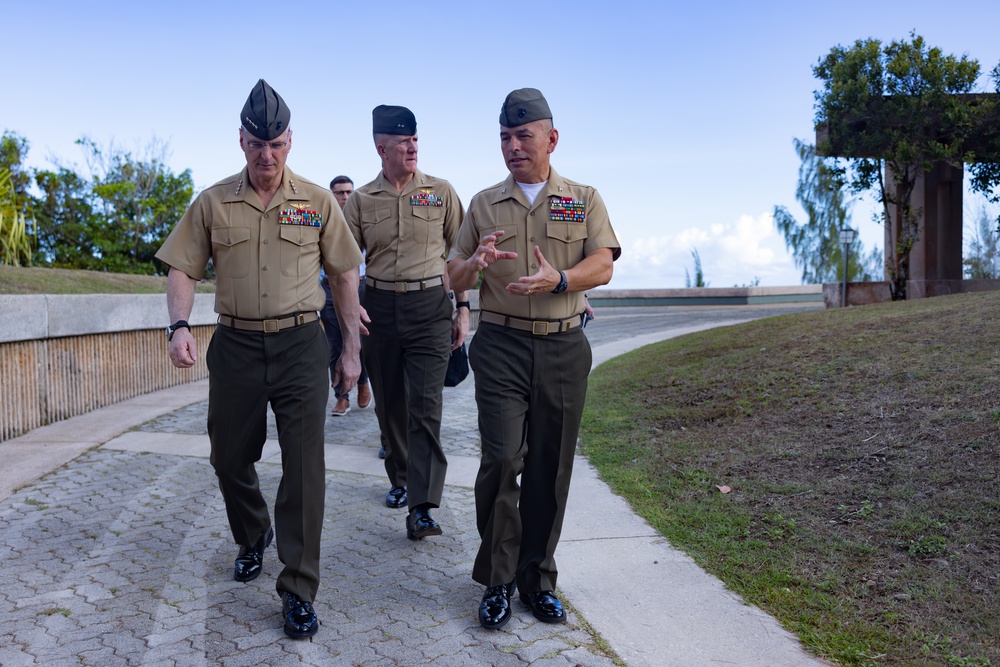 The Assistant Commandant of the Marine Corps tours Guam