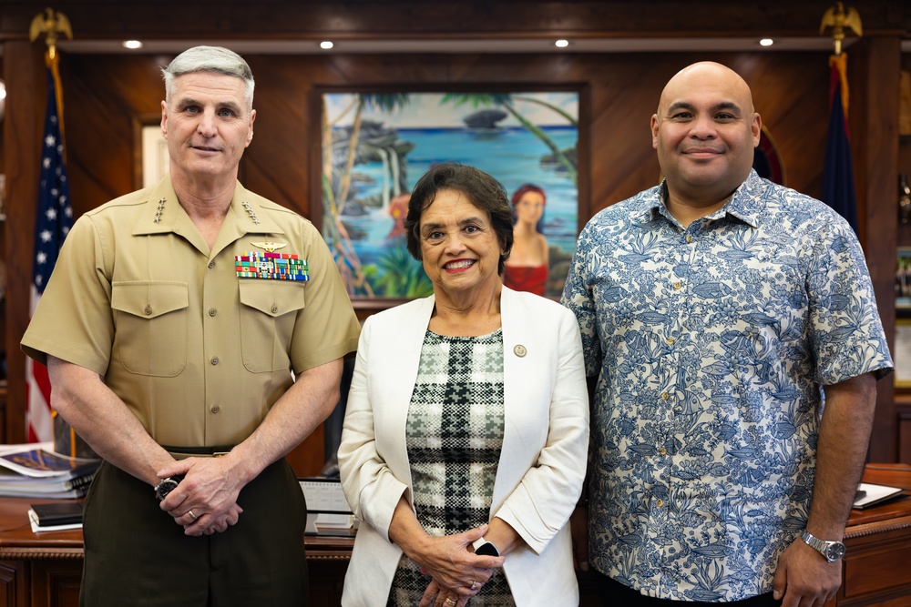 The Assistant Commandant of the Marine Corps tours Guam