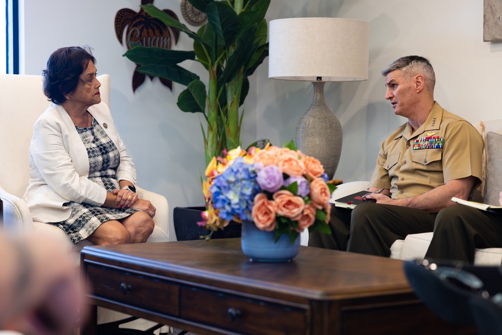 The Assistant Commandant of the Marine Corps tours Guam