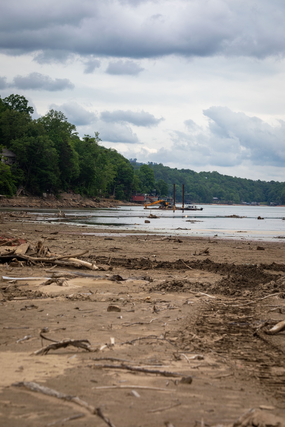 U.S. Army Corps of Engineers Hurricane Helene debris removal efforts at Lake Lure