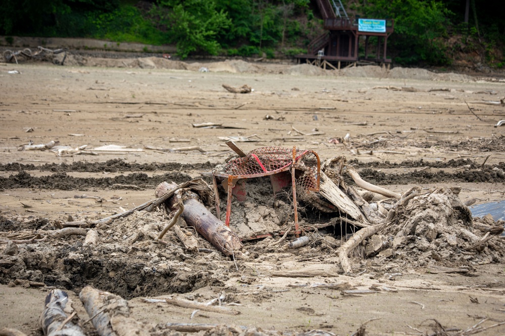 U.S. Army Corps of Engineers Hurricane Helene debris removal efforts at Lake Lure