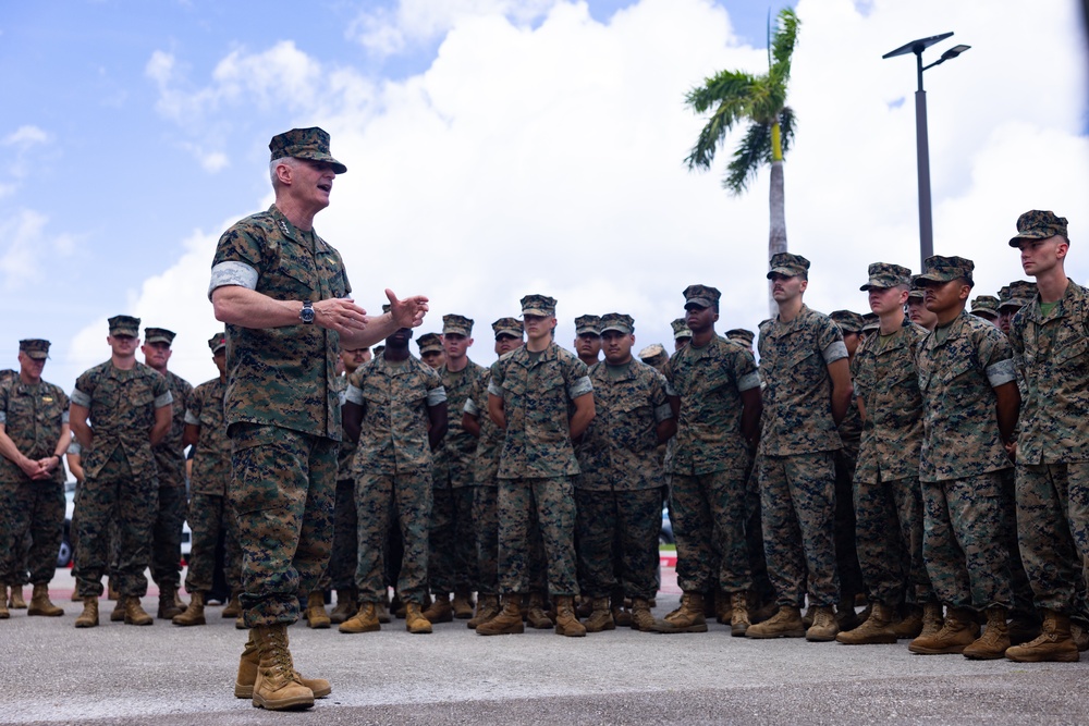 The Assistant Commandant of the Marine Corps tours Guam
