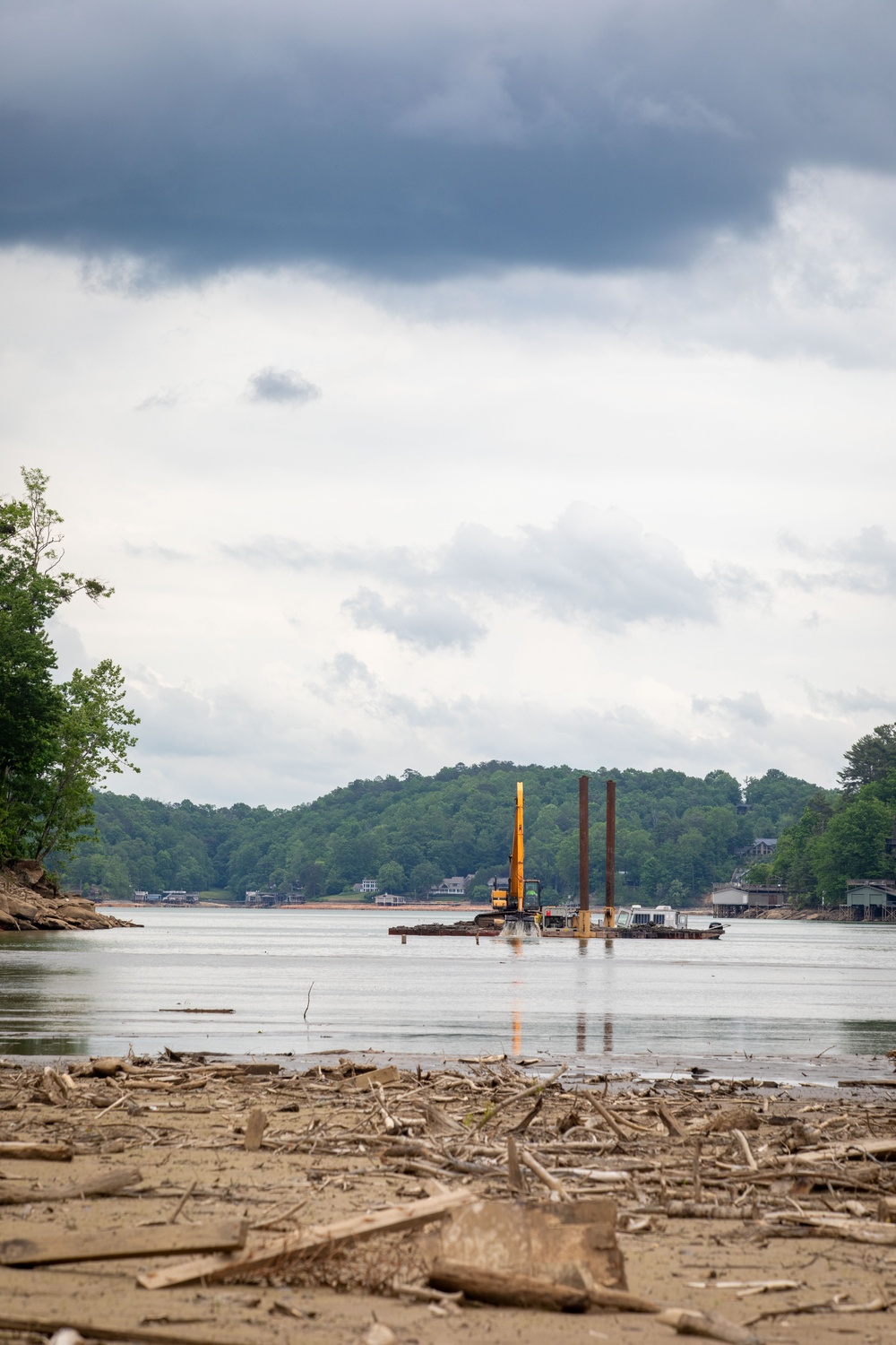 U.S. Army Corps of Engineers Hurricane Helene debris removal efforts at Lake Lure