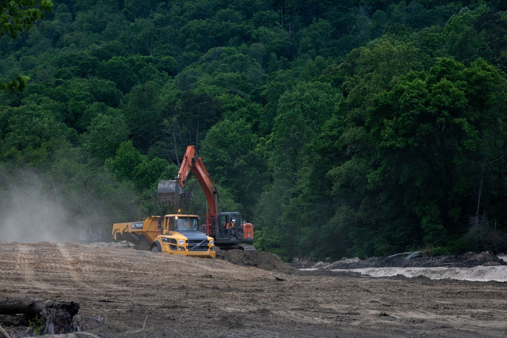 U.S. Army Corps of Engineers Hurricane Helene debris removal efforts at Lake Lure