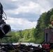 Barges remove hurricane Helene debris at Lake Emery