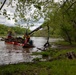 Barges remove hurricane Helene debris at Lake Emery