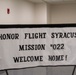 A Welcome Home Sign for Veterans Returning from Honor Flight Syracuse Mission 22