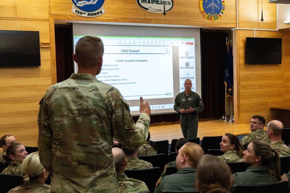 Major General McCue Visits Bangor